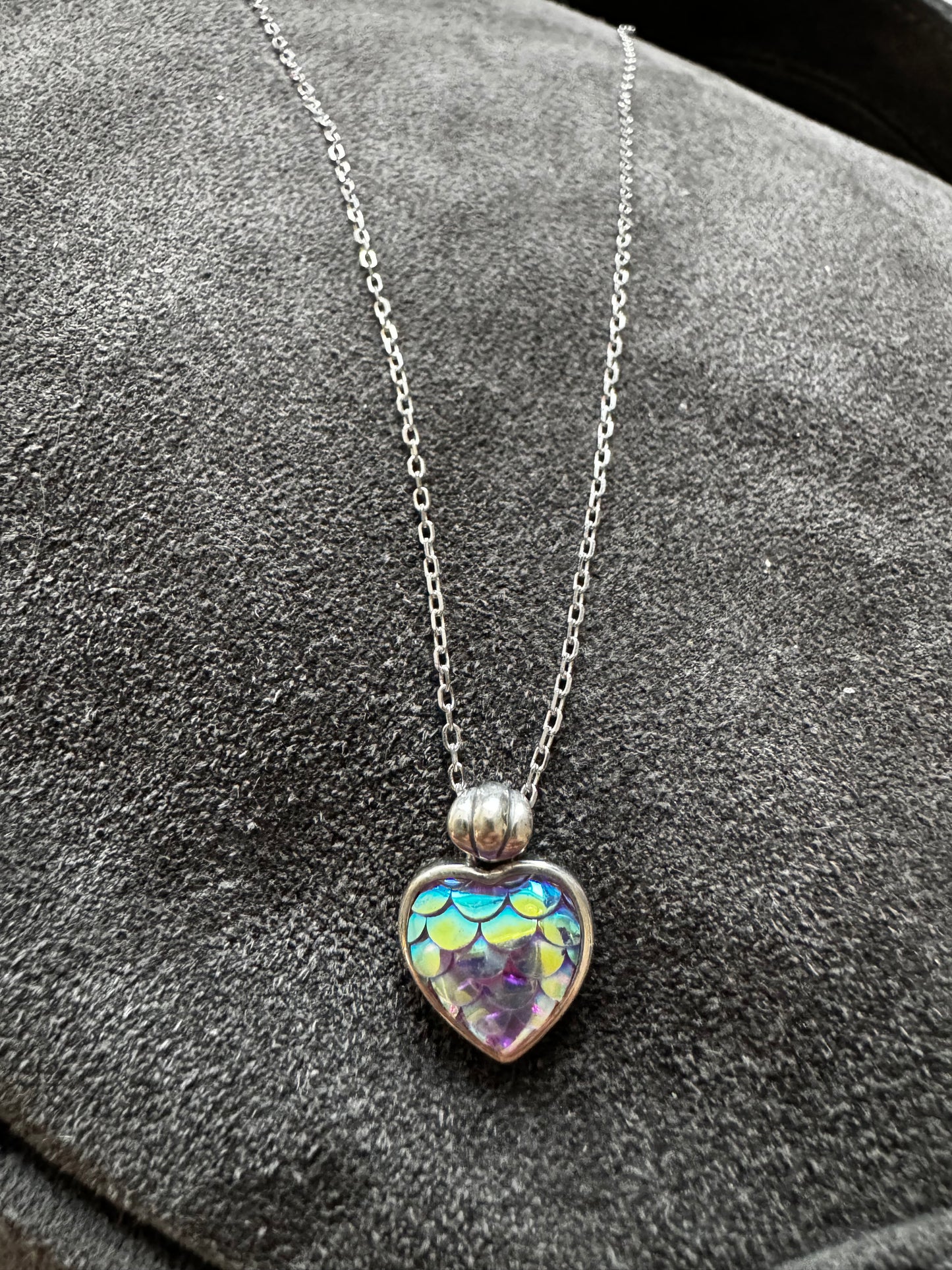 Necklace with fish heart