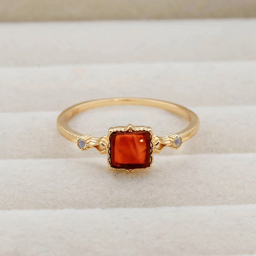 Amber ring