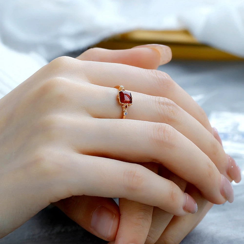 Amber ring