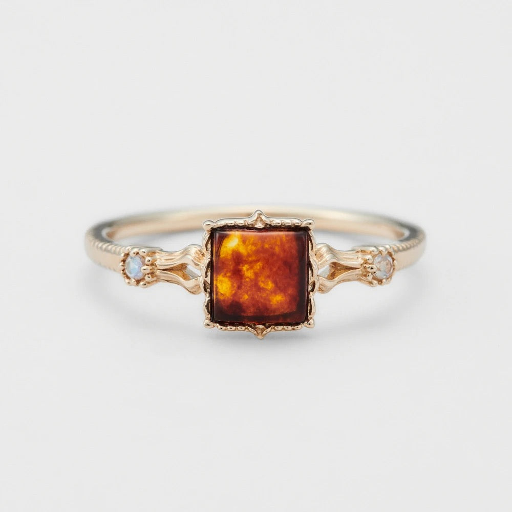 Amber ring