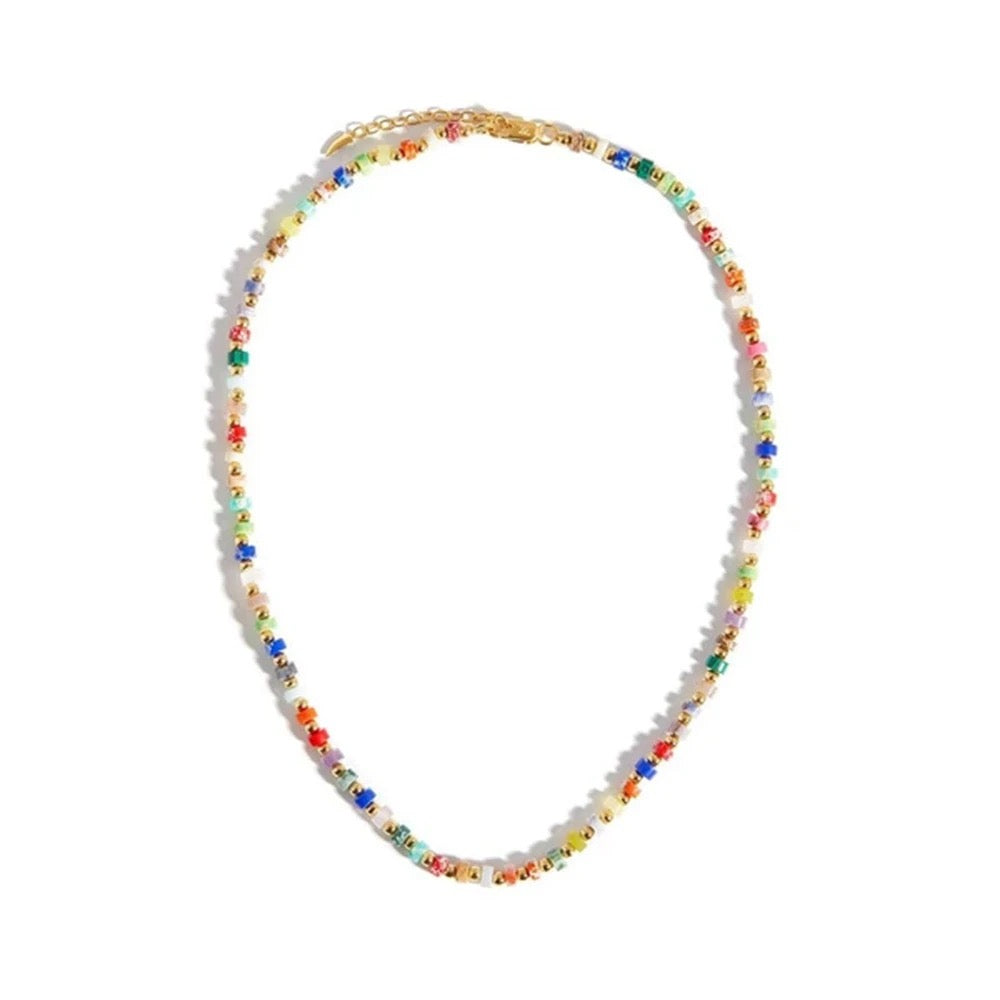 Rainbow gold necklace
