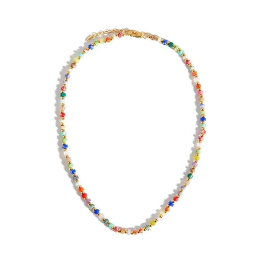 Rainbow gold necklace
