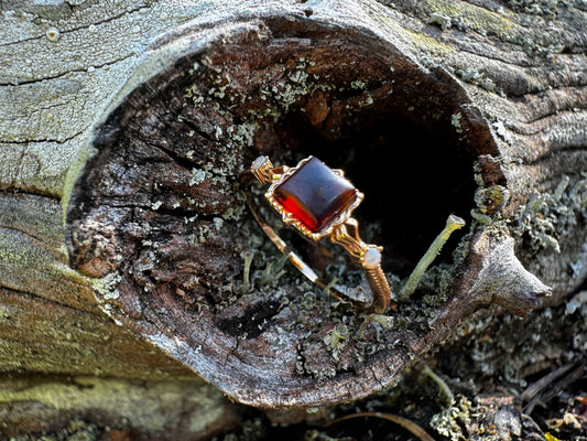 Amber ring